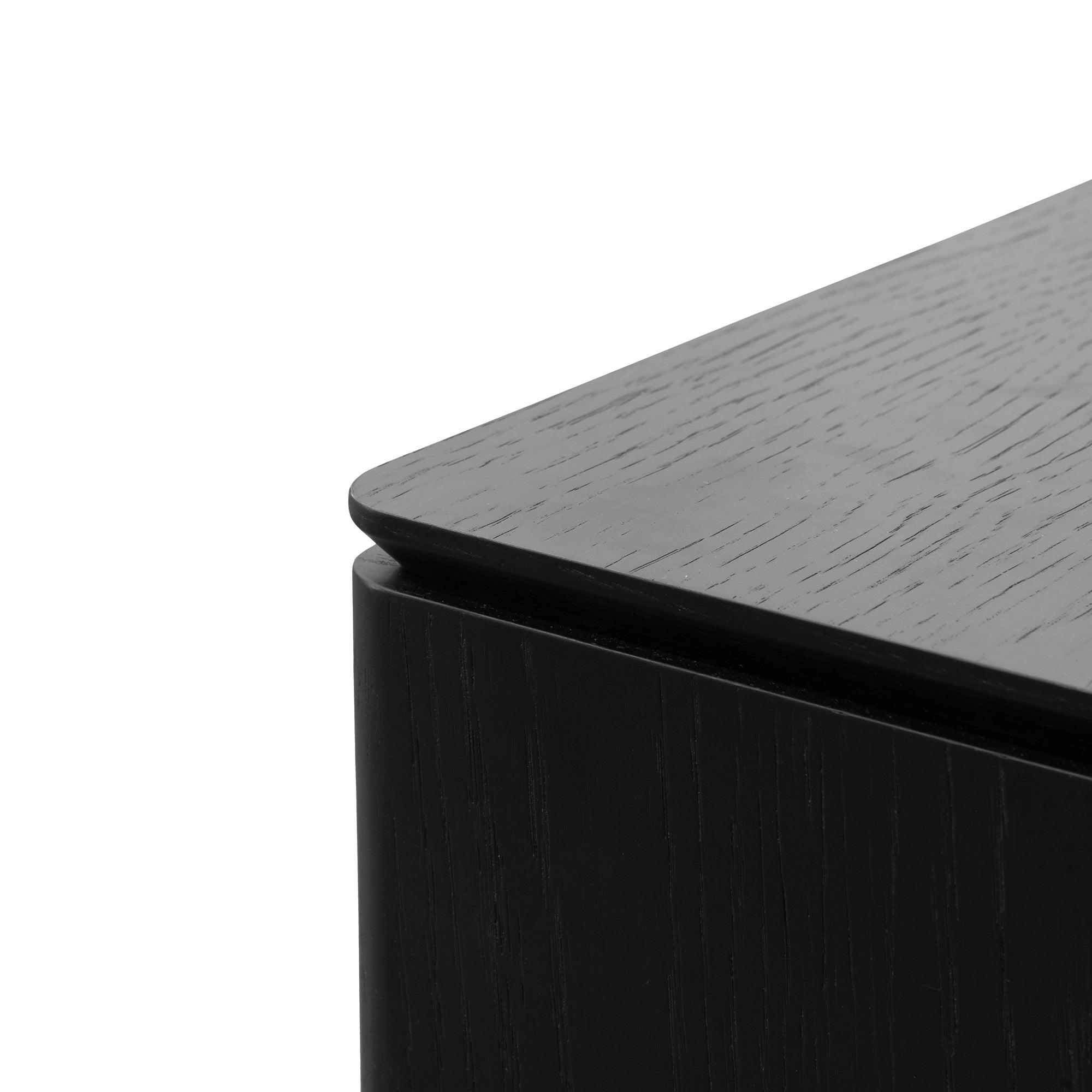 Ex Display - CST2844-CN - Bedside Table - Black Oak Veneer - Furniture Castle