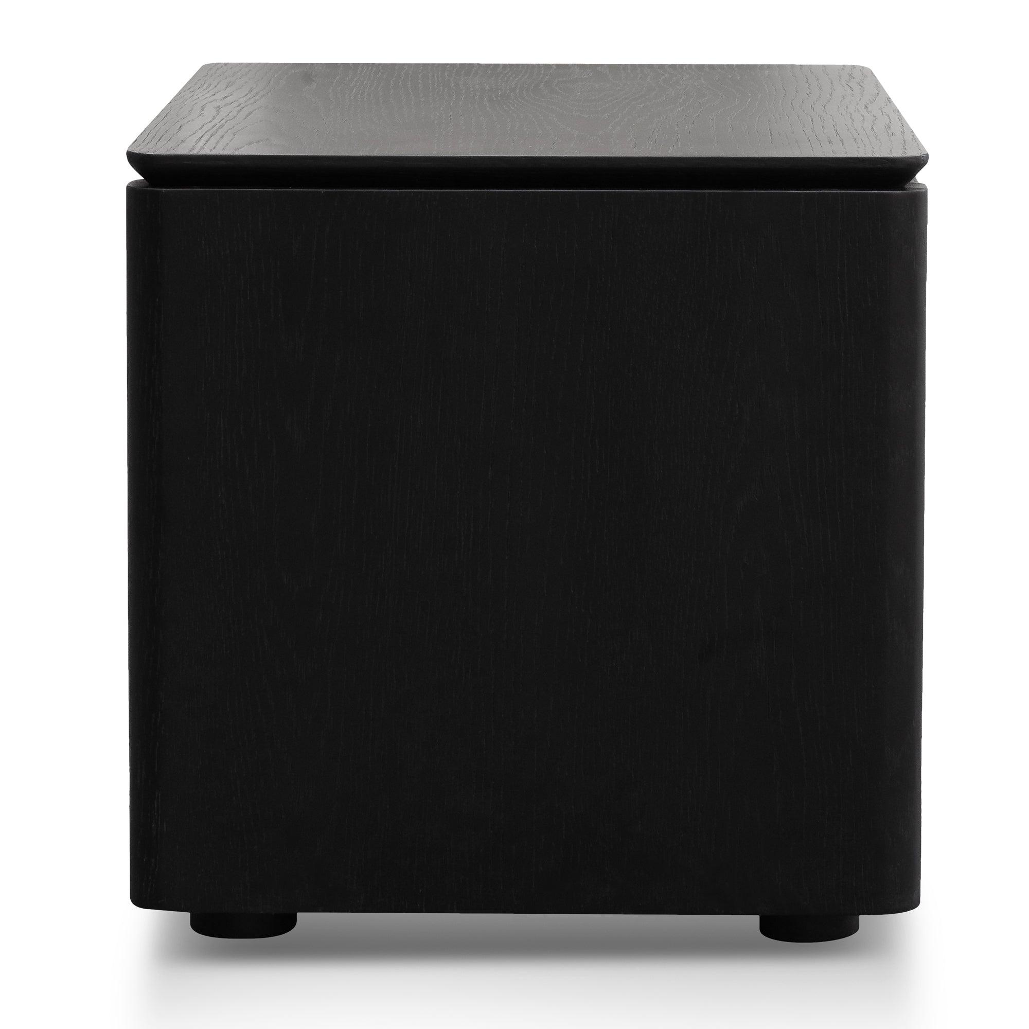 Ex Display - CST2844-CN - Bedside Table - Black Oak Veneer - Furniture Castle