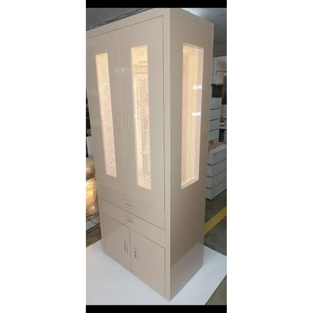F C Premium Glass Acrylic Anti Scratch Wooden Home Temple - Furniture Castle