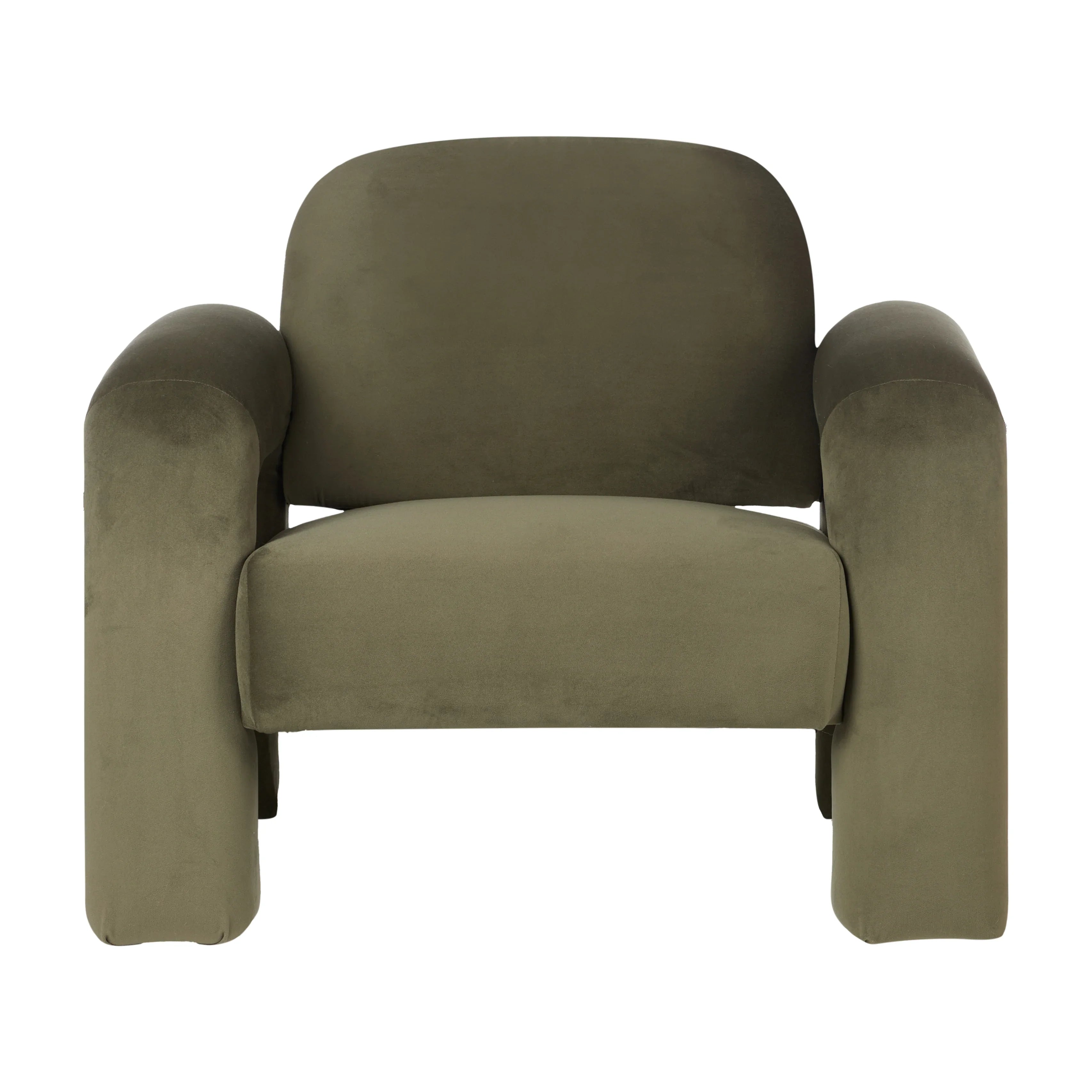 Amalfi Mia Armchair Green 90.5x81x75cm