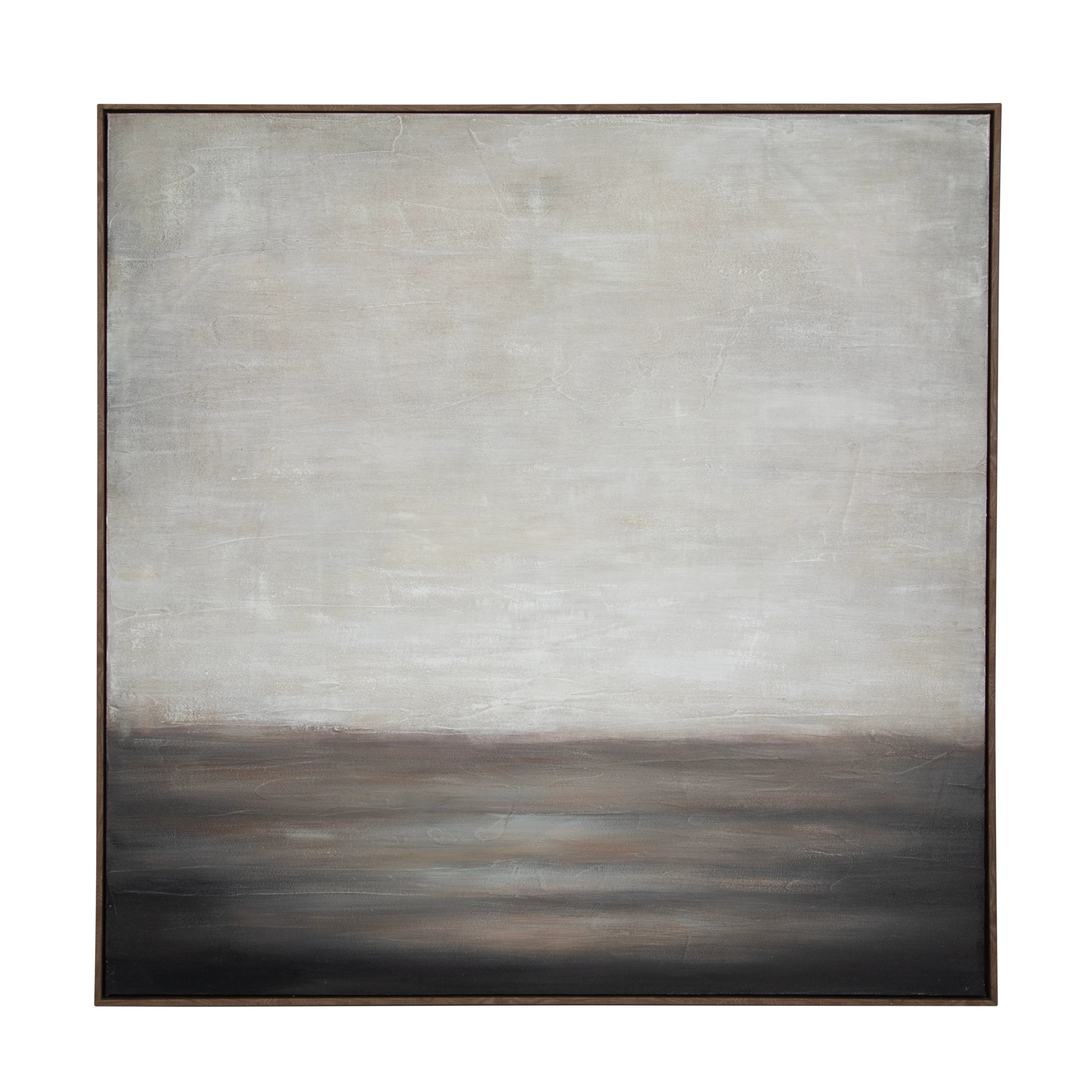 Amalfi Dawn Hand Painted Wall Art Brown 100x4.5x100cm
