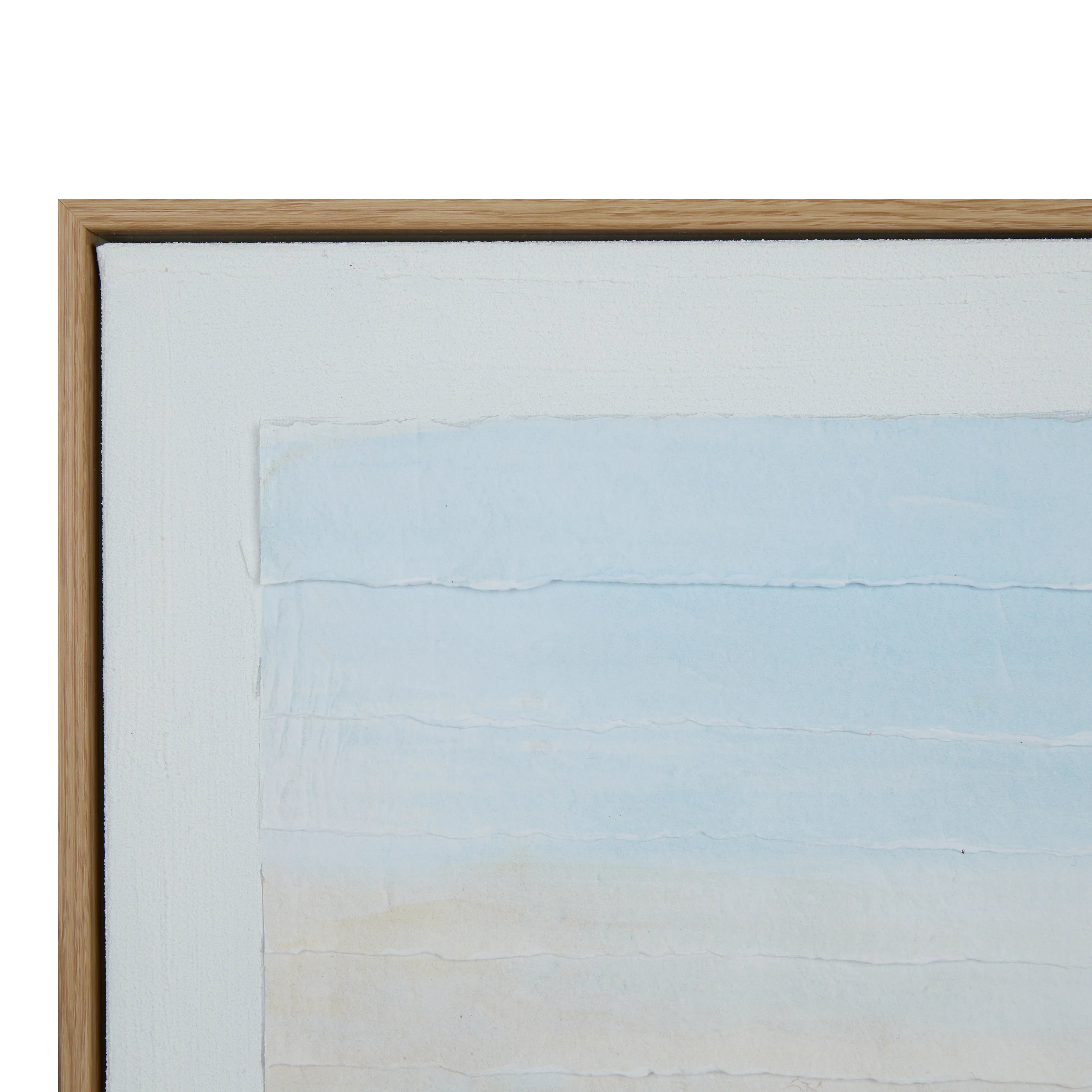 Amalfi Coast Cut Paper Wall Art Blue 100x4.5x100cm