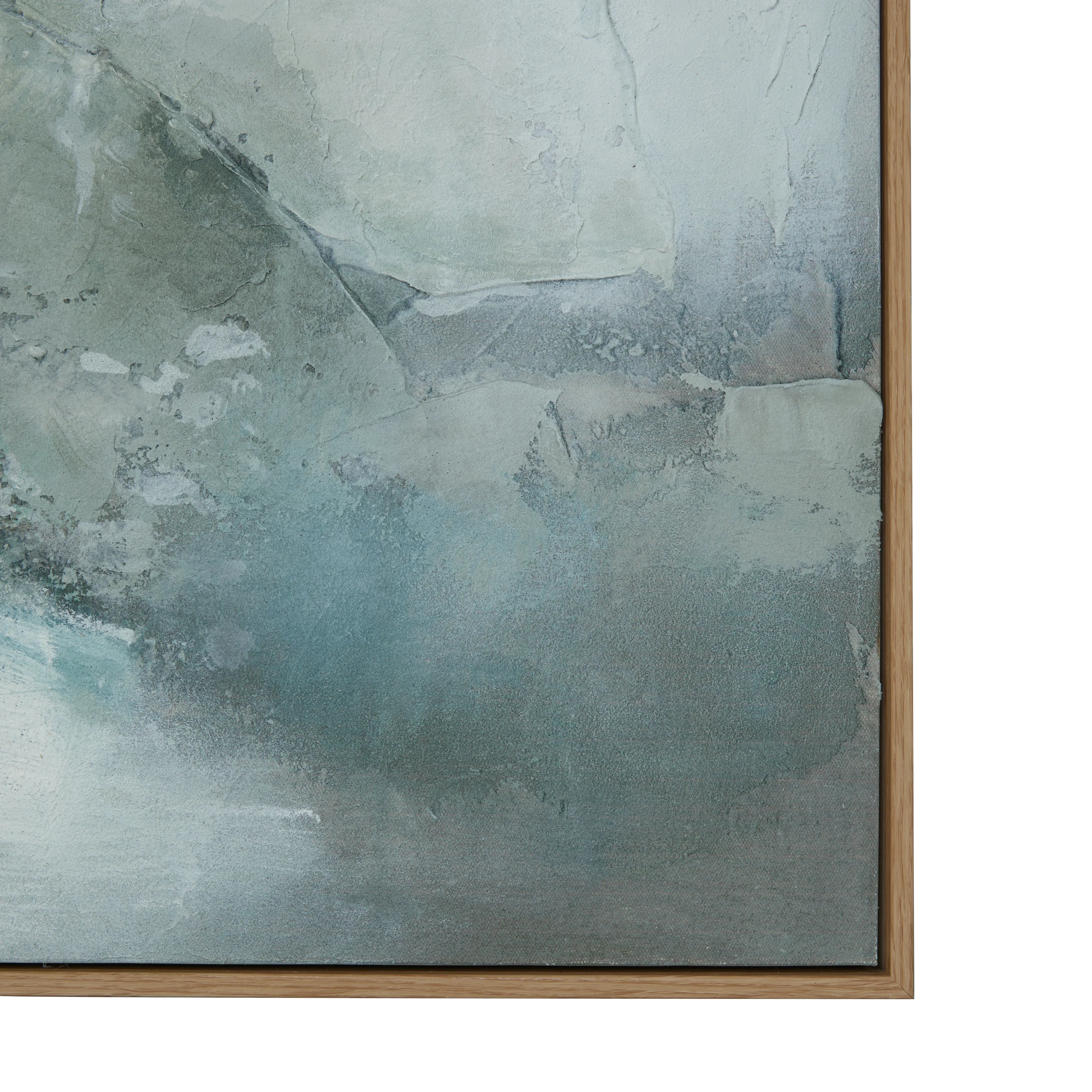 Amalfi Verona Hand Painted Wall Art Green 100x4.5x100cm