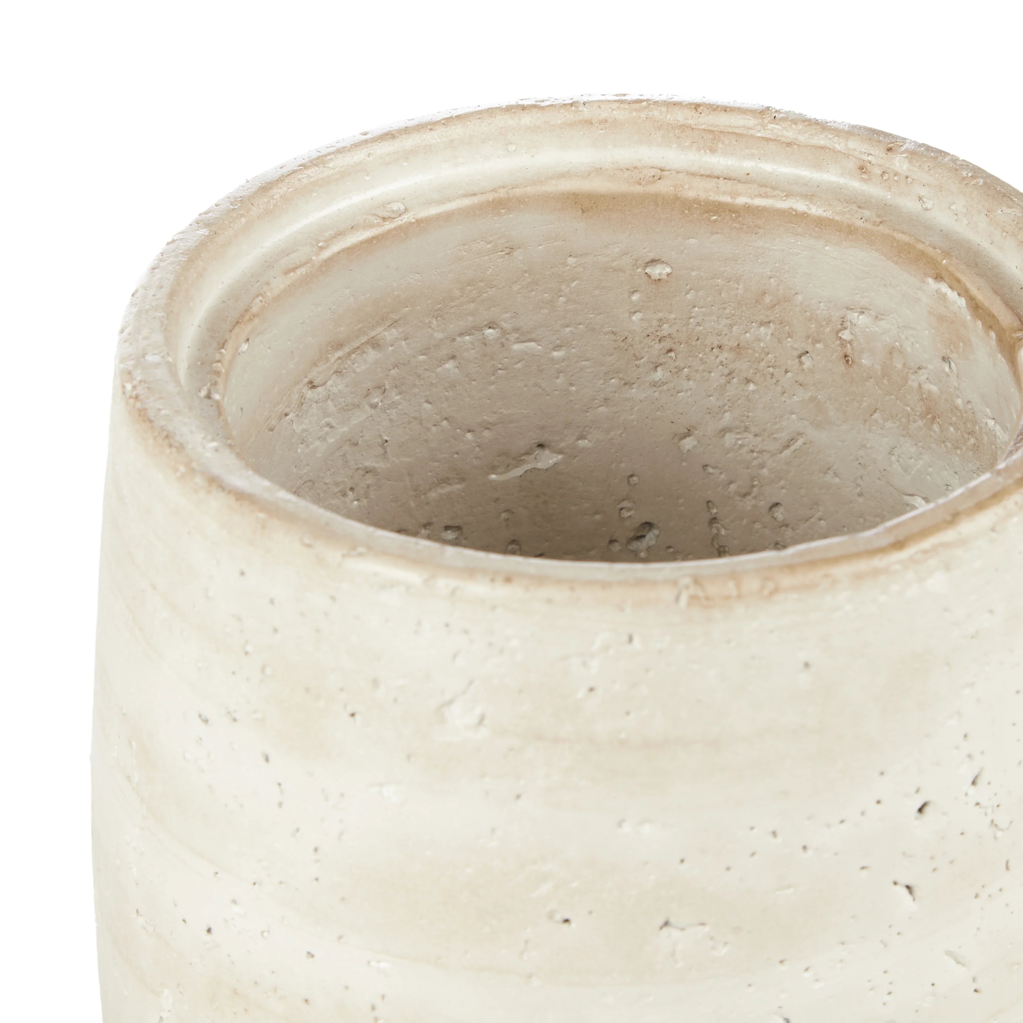 Amalfi Napier Canister Travertine 15x15x19cm