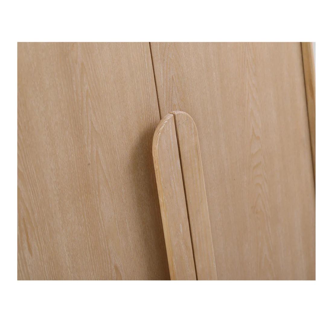 Fantasy Ash Curve Cabinet - Natural - Furniture Castle