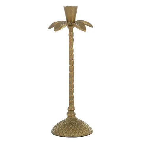 FC Alajuela Metal Candleholder 10x21cm Gold - Furniture Castle