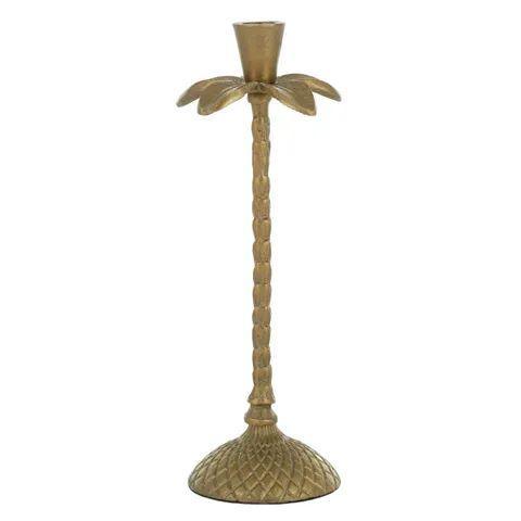 FC Alajuela Metal Candleholder 10x30cm Gold - Furniture Castle