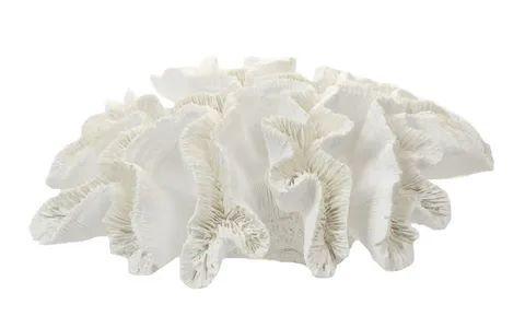 FC Anemone Coral Resin Sculpture 28X10Cm White - Furniture Castle
