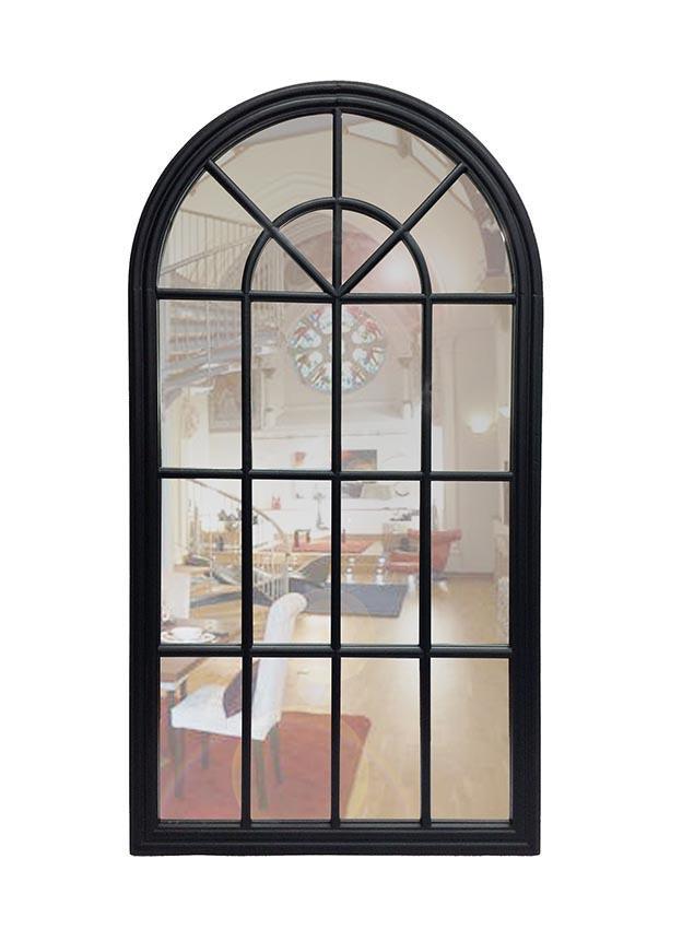 FC Arched Mirror Black - Furniture Castle