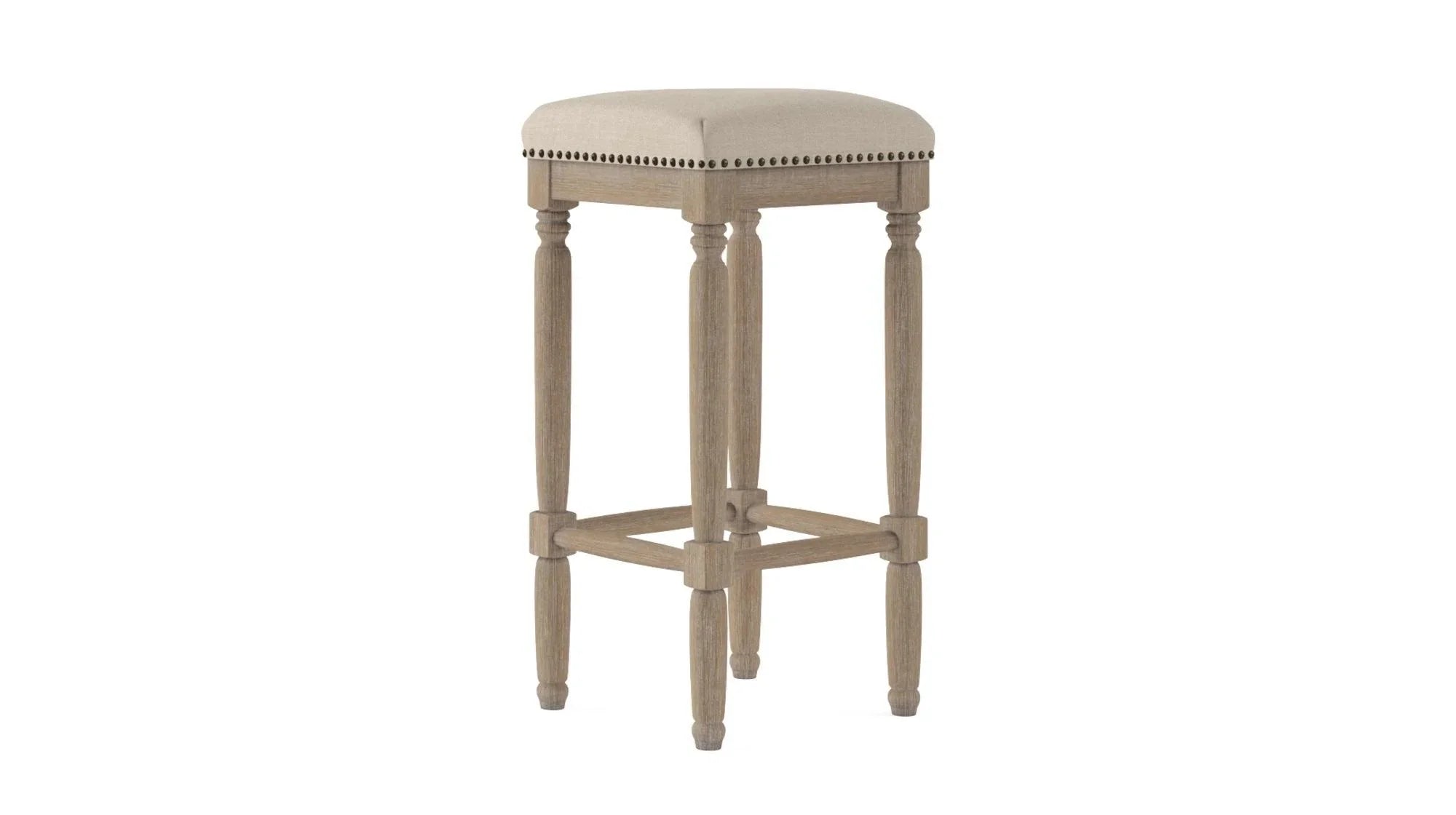 FC Atlas Bar Stools Beige - Furniture Castle