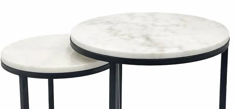 FC Ben Side Table Set of 2 Black - Furniture Castle