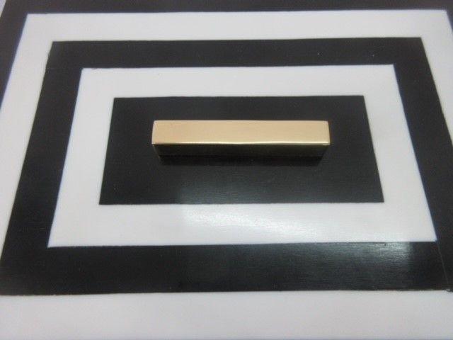 FC Black & White Resin Box Gold Handle SMALL 21x15.5x8cm - Furniture Castle