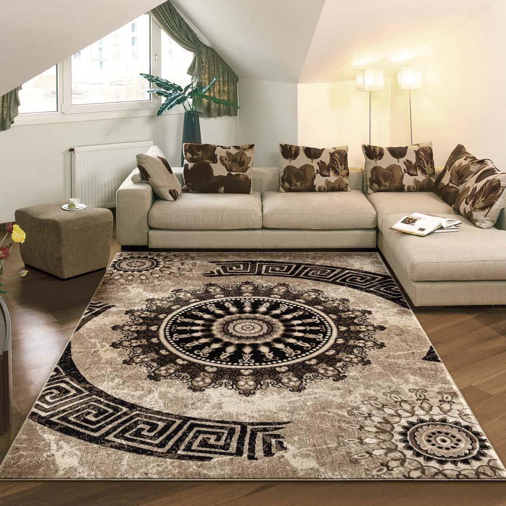 FC Boston 6447 Brown 160x160 cm round - Furniture Castle