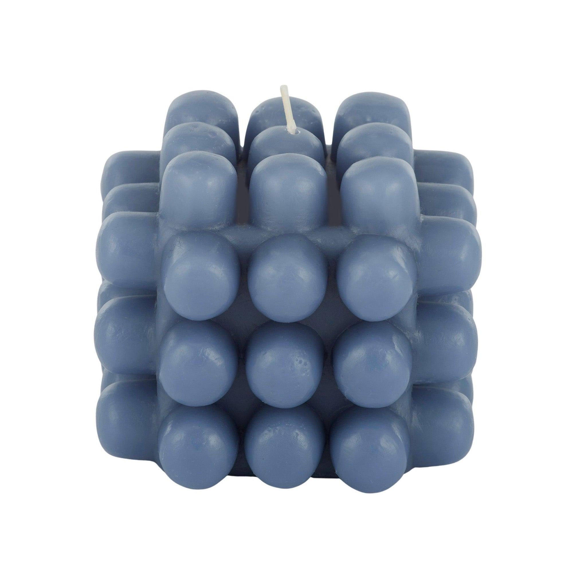 FC Bubbles Shape Candle 10x9cm Blue - Furniture Castle
