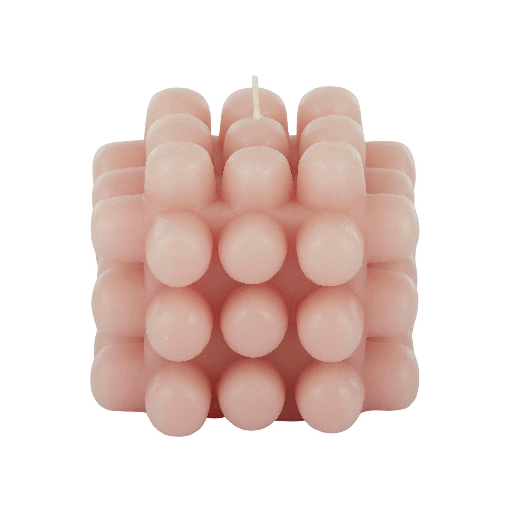 FC Bubbles Shape Candle 10x9cm Blush - Furniture Castle