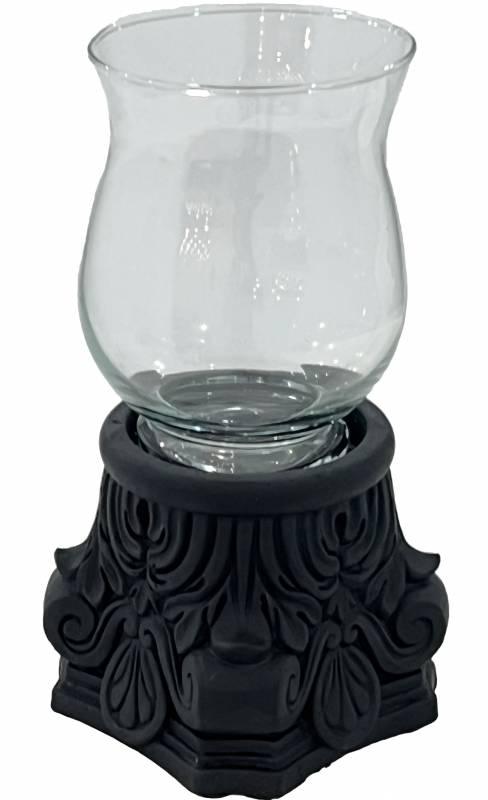 FC Candle Holder Black - Furniture Castle