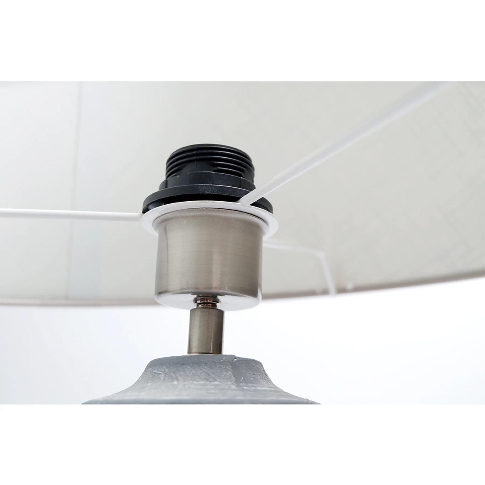 FC Ebony Ceramic Table Lamp - Grey - Furniture Castle