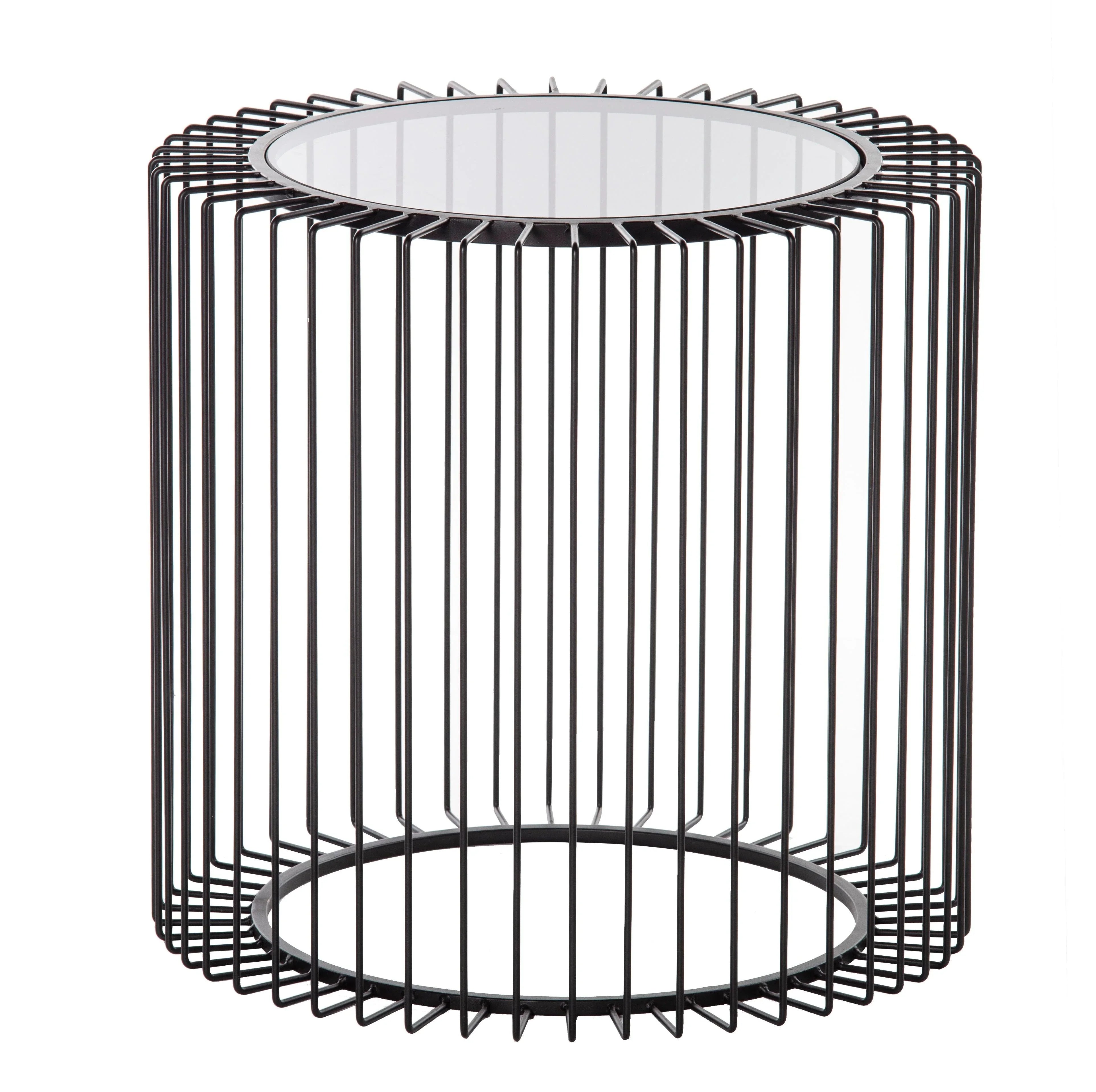 FC Fabien Side Table Black 50x50x48cm - Furniture Castle