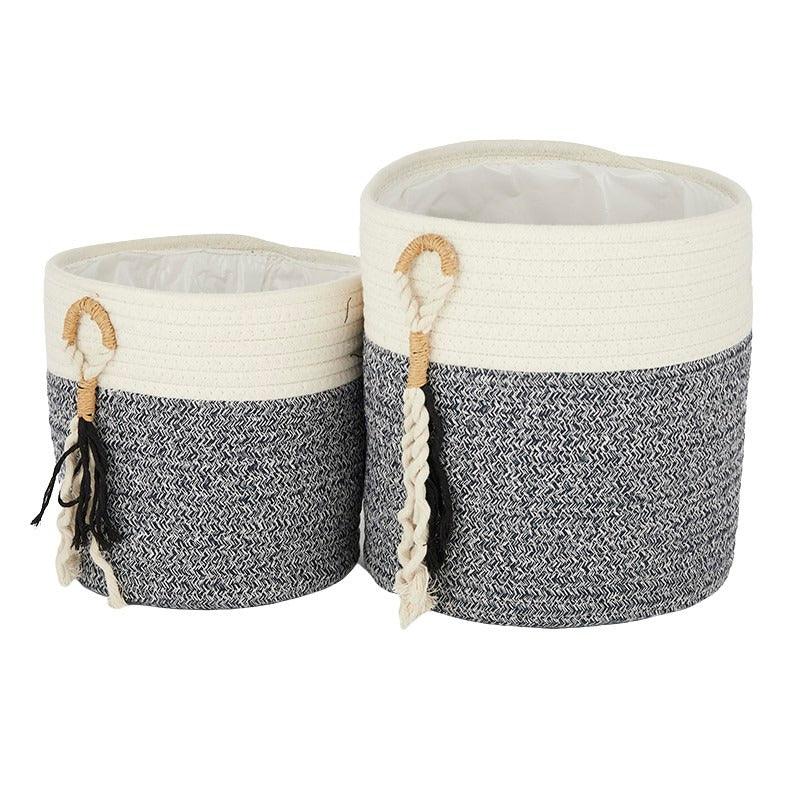 FC Harris S/2 Cott Baskets/Planters 25x25cm - Furniture Castle