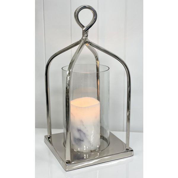FC Hurricane Twist Top Handle W/Glass Nickl - Furniture Castle