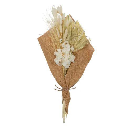 FC Ida Hessian Wrap Bouquet Ivory 50cm - Furniture Castle