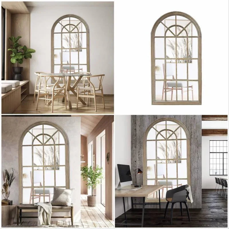 FC Kensington Arched Mirror Antique wood - Furniture Castle