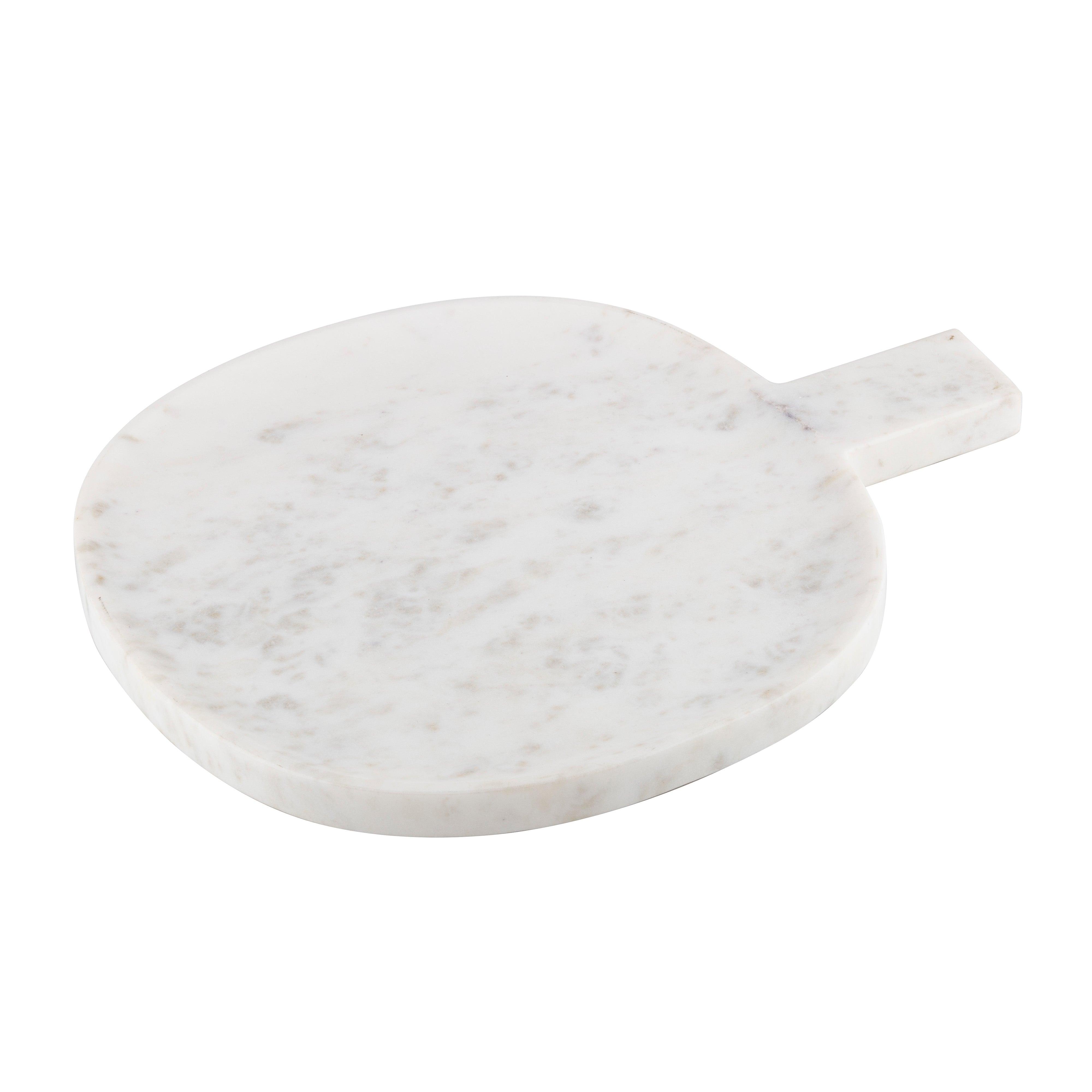 FC Liso Round Serving Board White 35x28cm - Furniture Castle