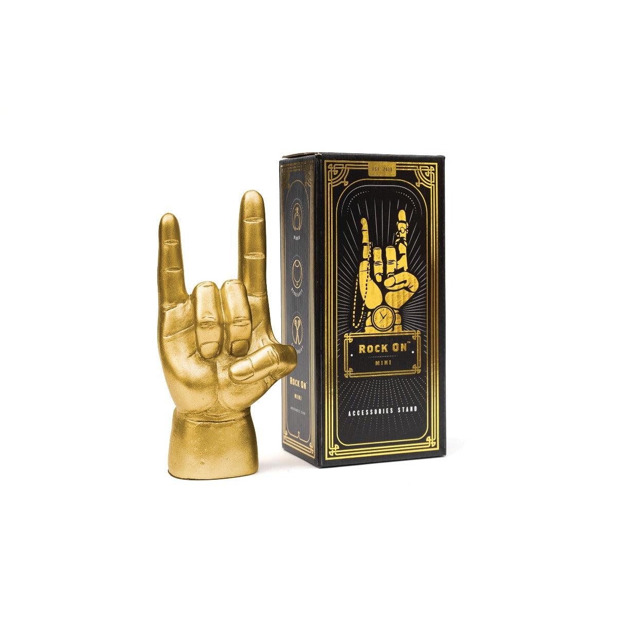 FC Luckies Rock On Yo Hand Gold 6X8X18cm - Furniture Castle