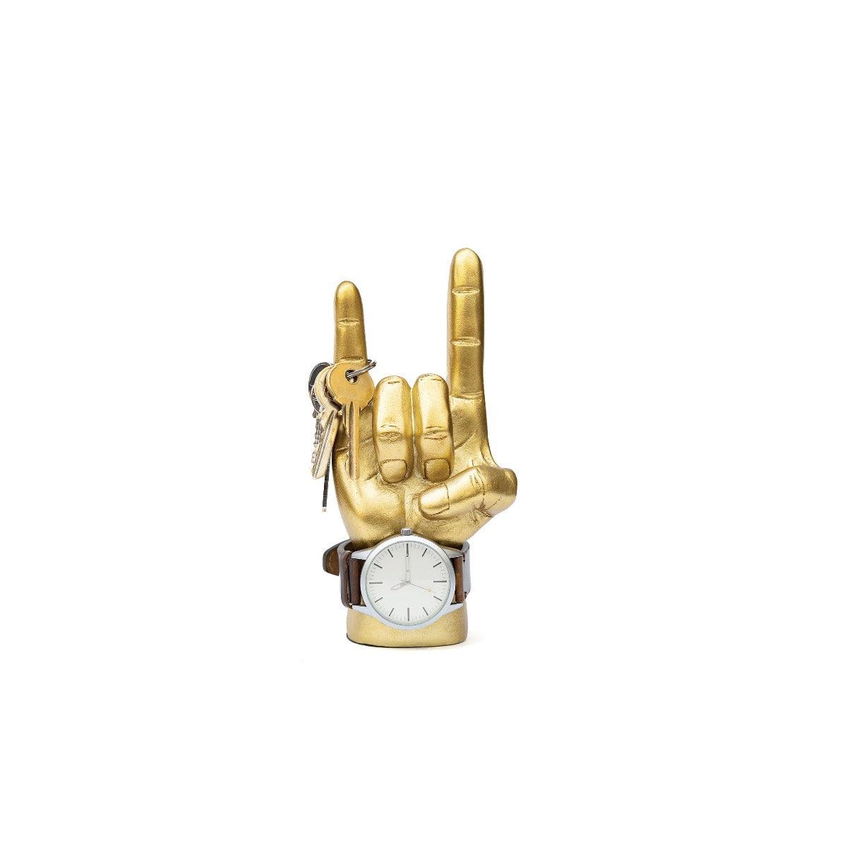 FC Luckies Rock On Yo Hand Gold 6X8X18cm - Furniture Castle