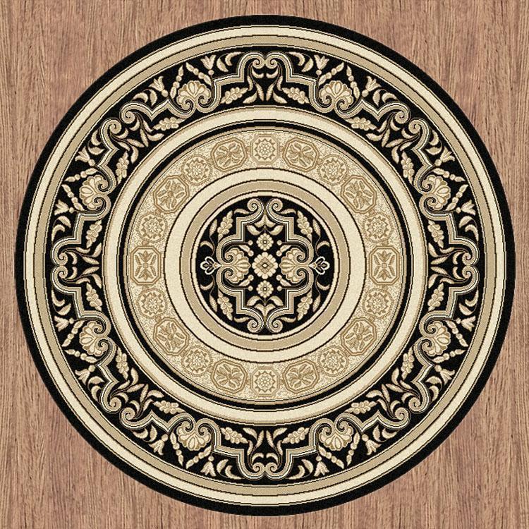 FC Palace 7652 Black 160x160 cm round - Furniture Castle