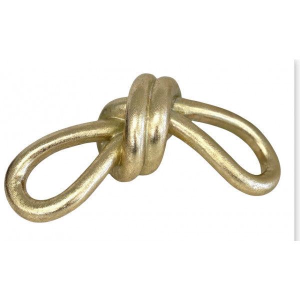 FC Poly Gold Leaf Double Loop Tie 21X9X8 - Furniture Castle