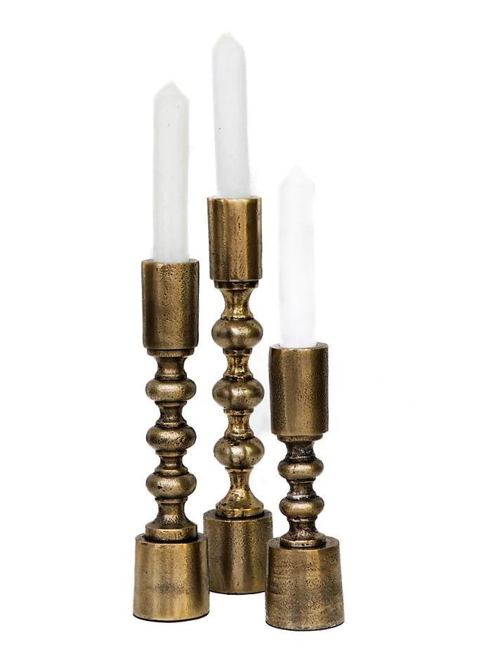 FC Ripple Candle holder S Brass - Furniture Castle