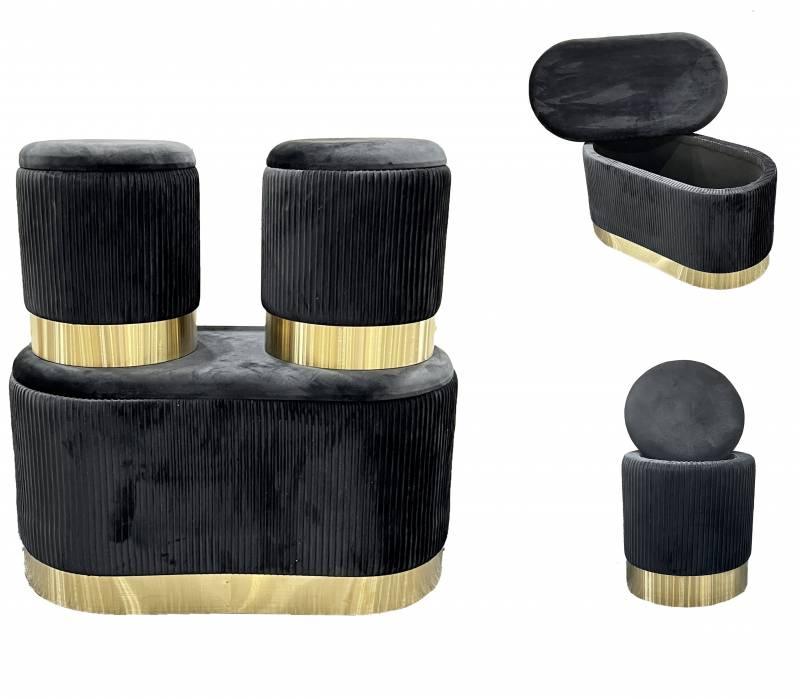 FC Sienna Stools Set of 3 - Furniture Castle