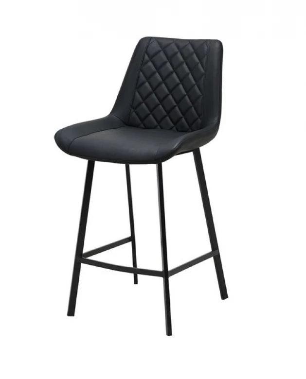 Flint Bar Stool Black Set of 2 - Furniture Castle