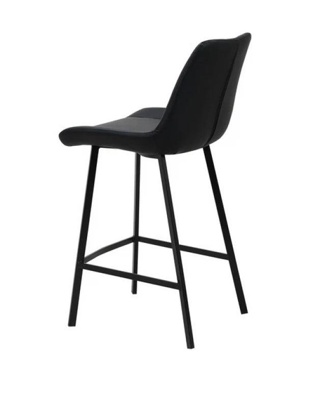 Flint Bar Stool Black Set of 2 - Furniture Castle