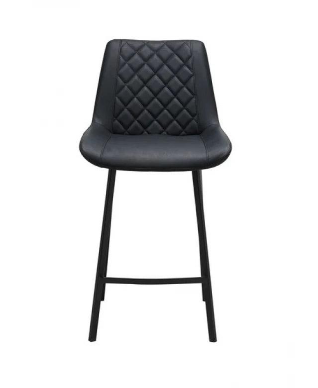 Flint Bar Stool Black Set of 2 - Furniture Castle