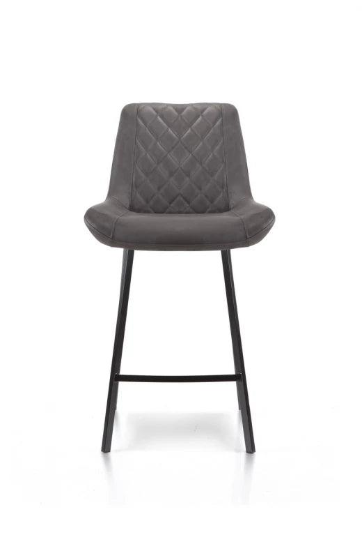 Flint Bar Stool Charcoal Set of 2 - Furniture Castle