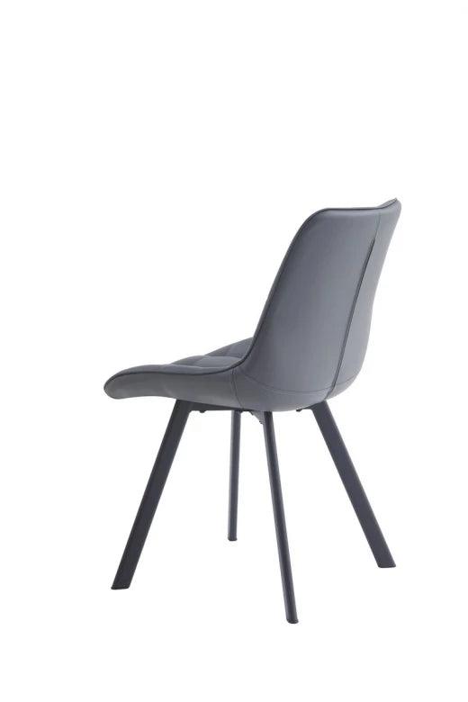 Foris Dining Chair Grey Set of 2 - Furniture Castle