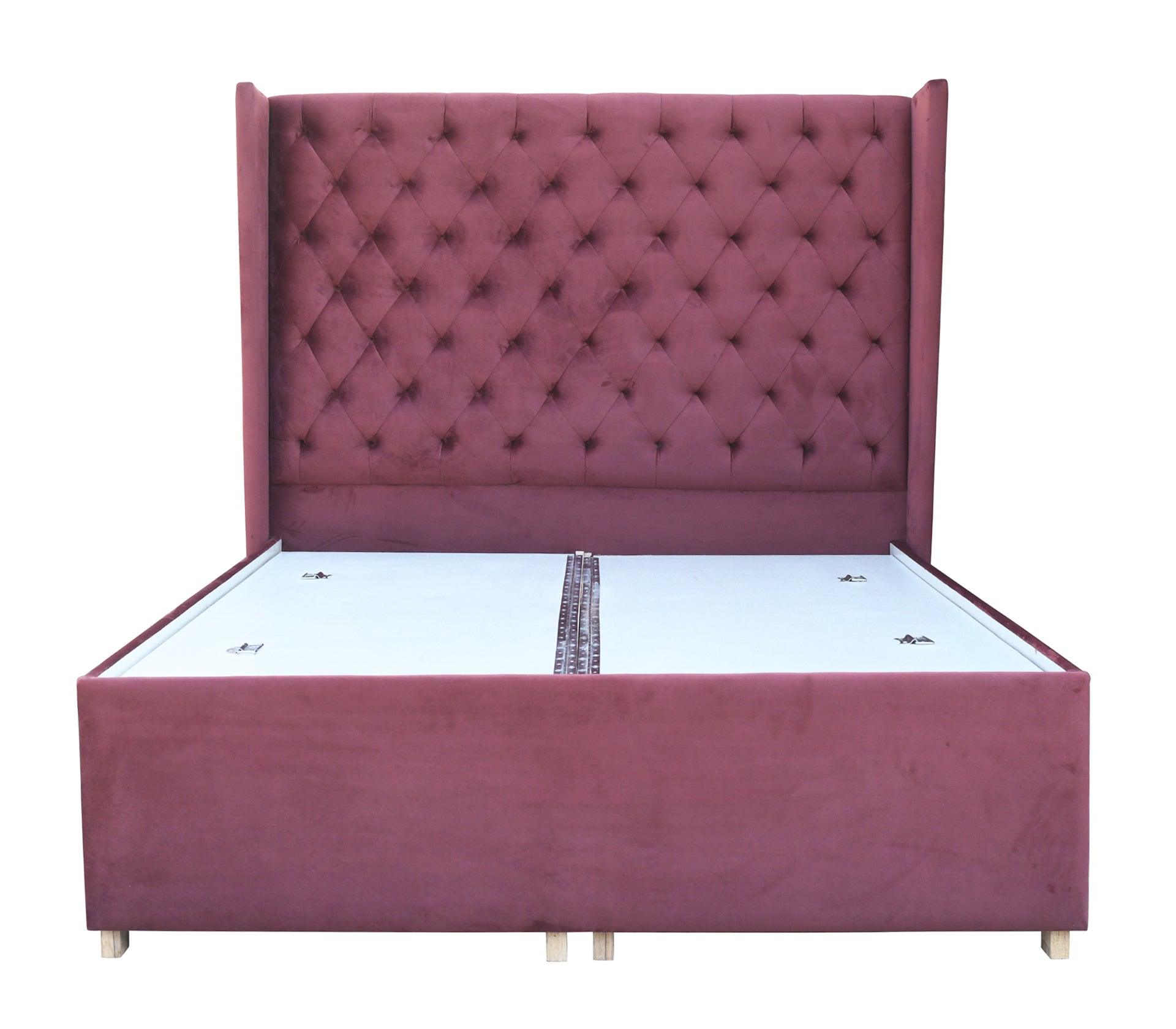 Garvey Grape Queen Bed With Storage - Furniture Castle