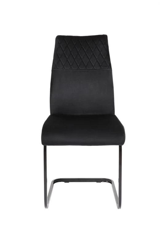 Holland Dining Chair Black Set of 2 - Furniture Castle