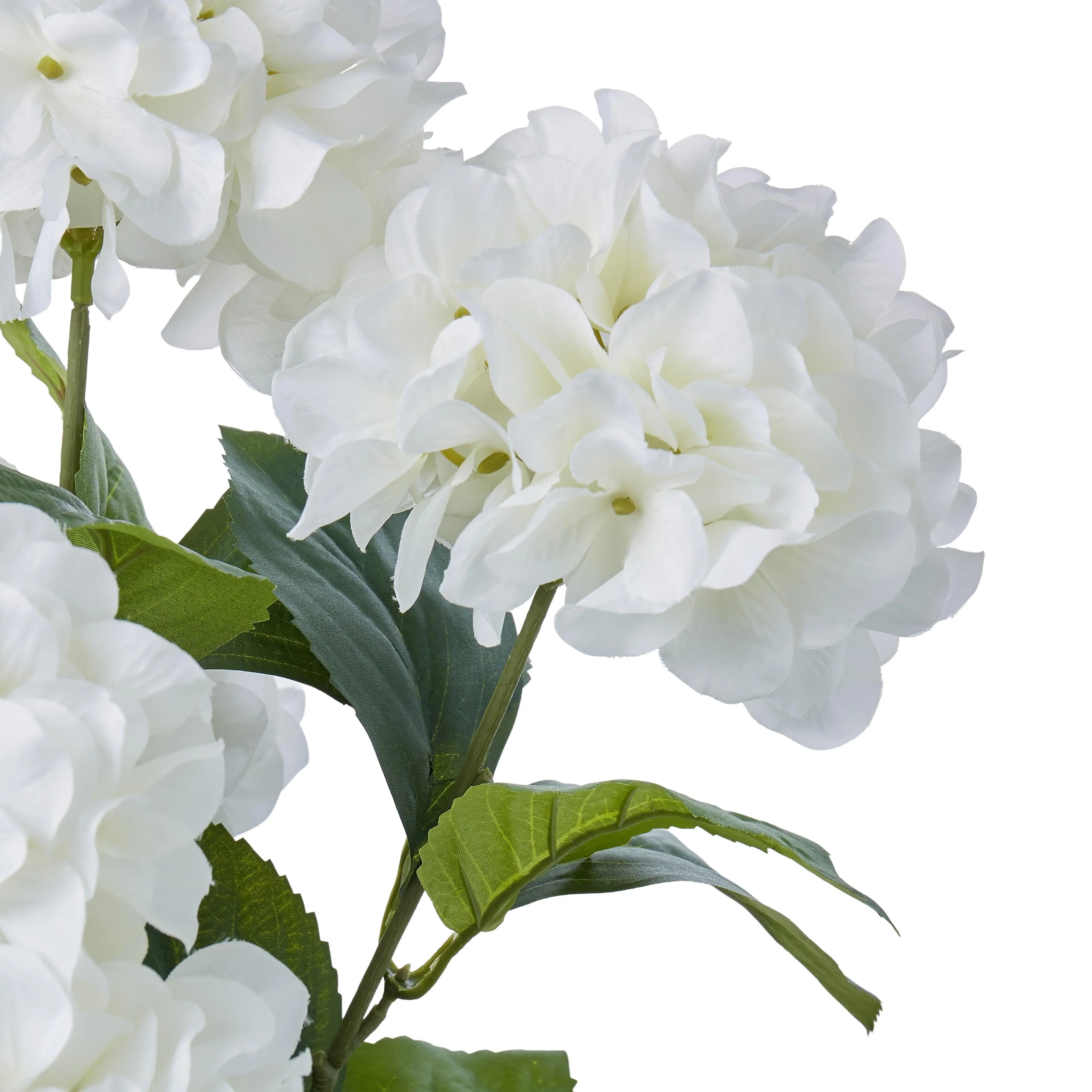 Hydrangea Bush Stem White 36x36x64cm - Furniture Castle