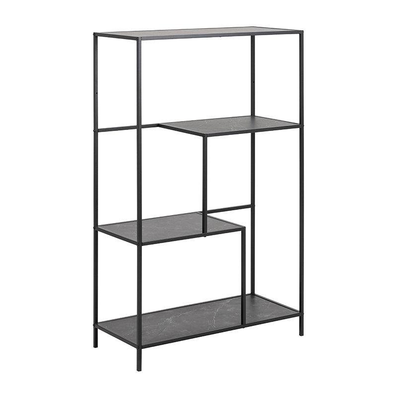 INFINITY Shelving Unit 72x114cm - Black - Furniture Castle