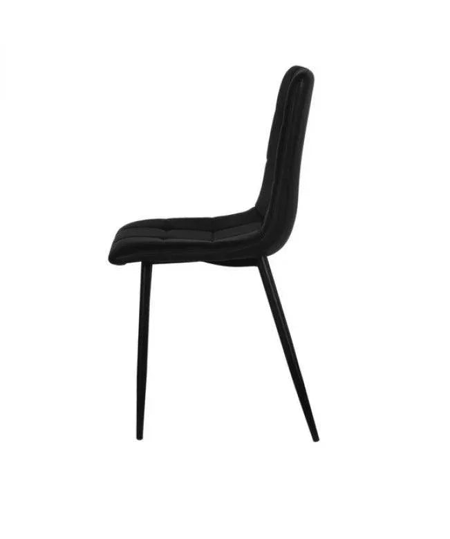 Jackson Dining Chair Black Set of 2 - Furniture Castle