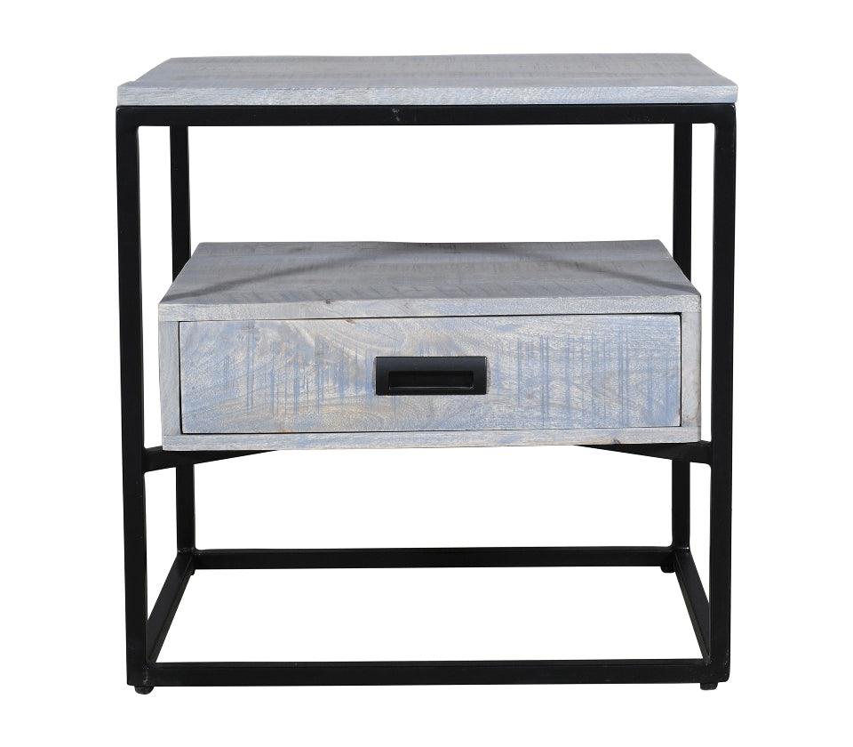 Jessica Bedside Grey - Furniture Castle