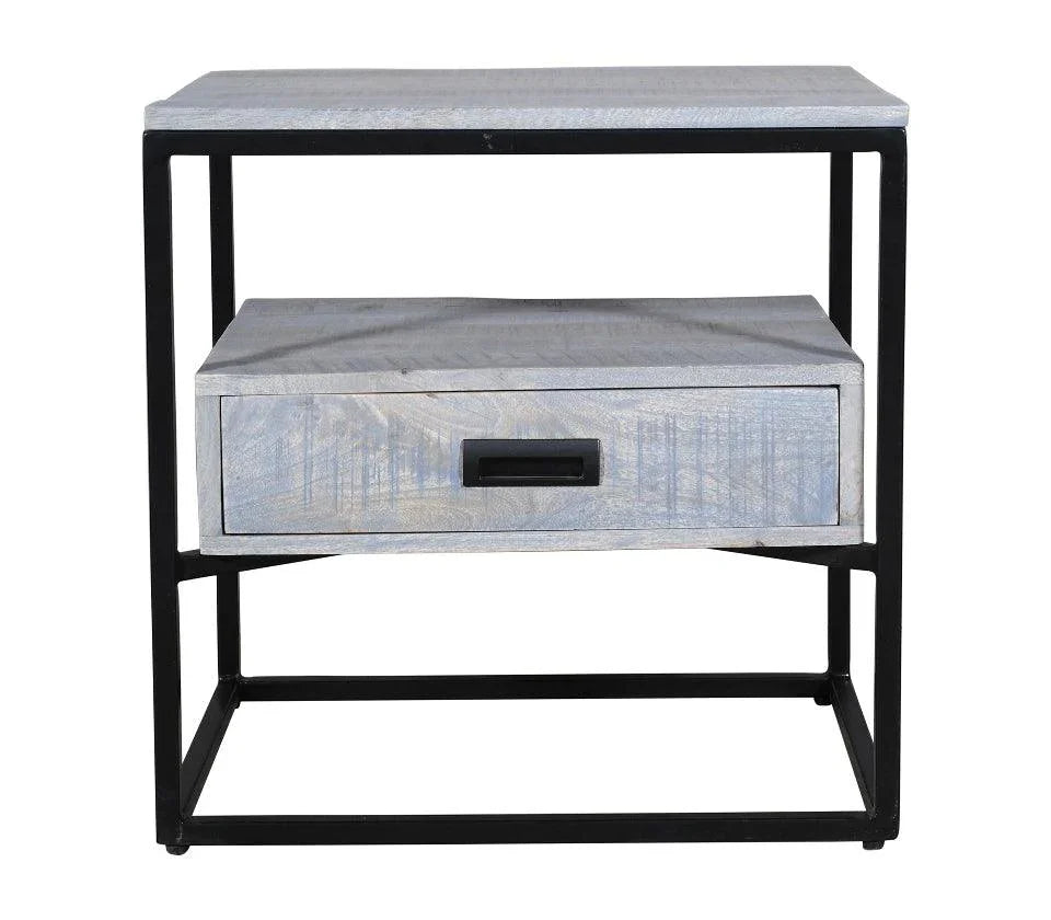 Jessica Bedside Grey - Furniture Castle
