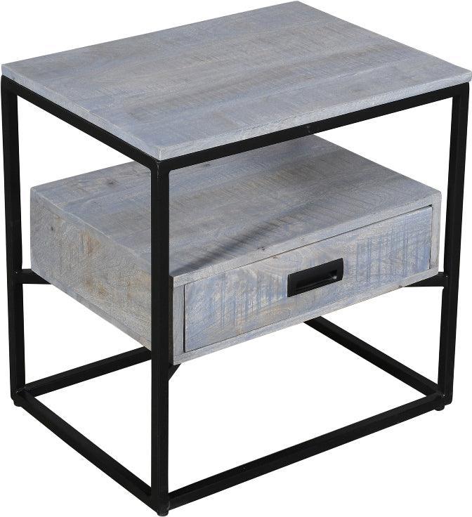 Jessica Bedside Grey - Furniture Castle