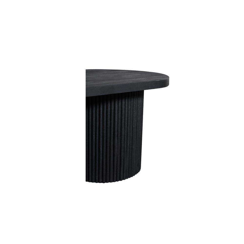 Kabira Dining Table Oval With 2 Cyclindrical Legs - Furniture Castle