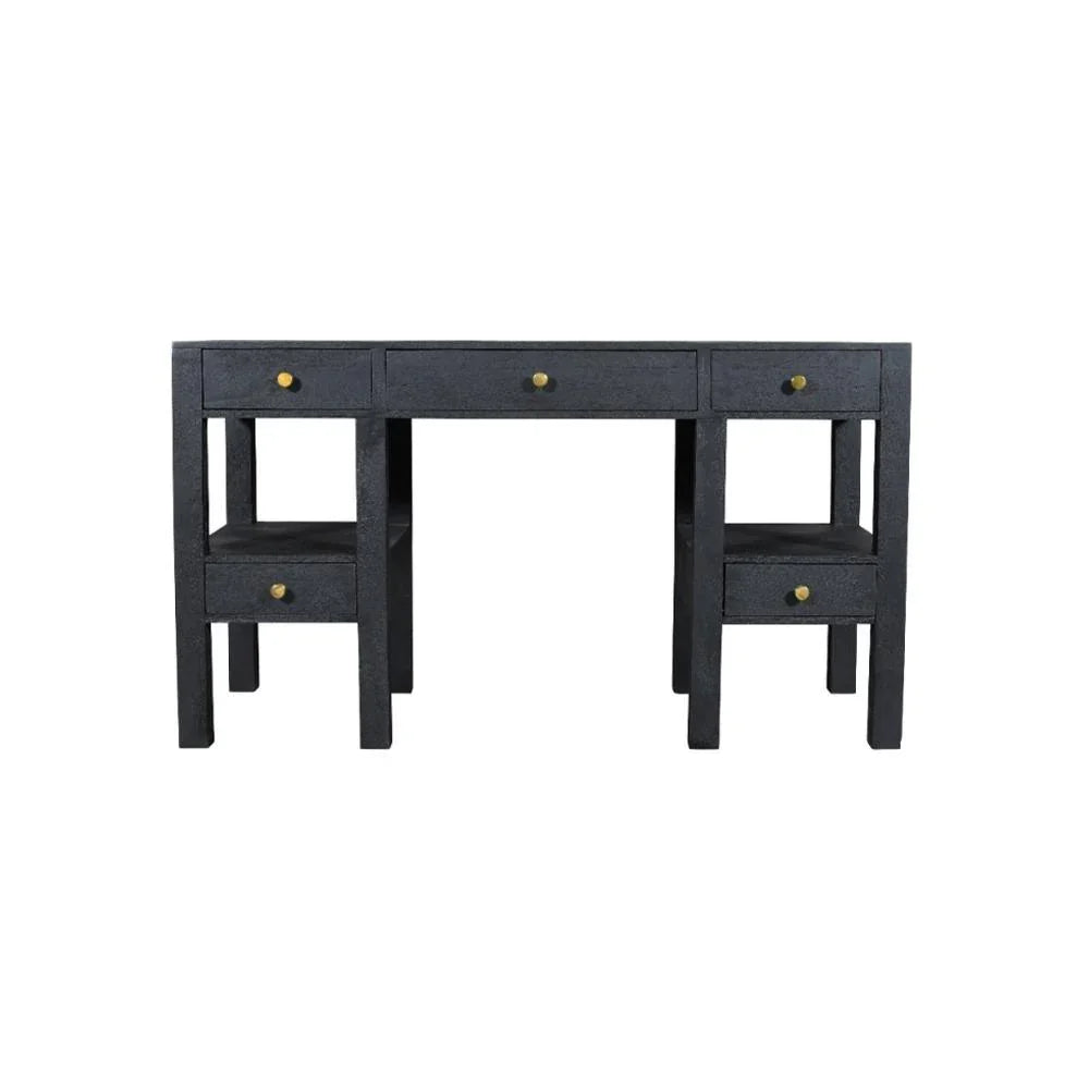 Kabira Sheike Study Table 5 Drawers - Furniture Castle