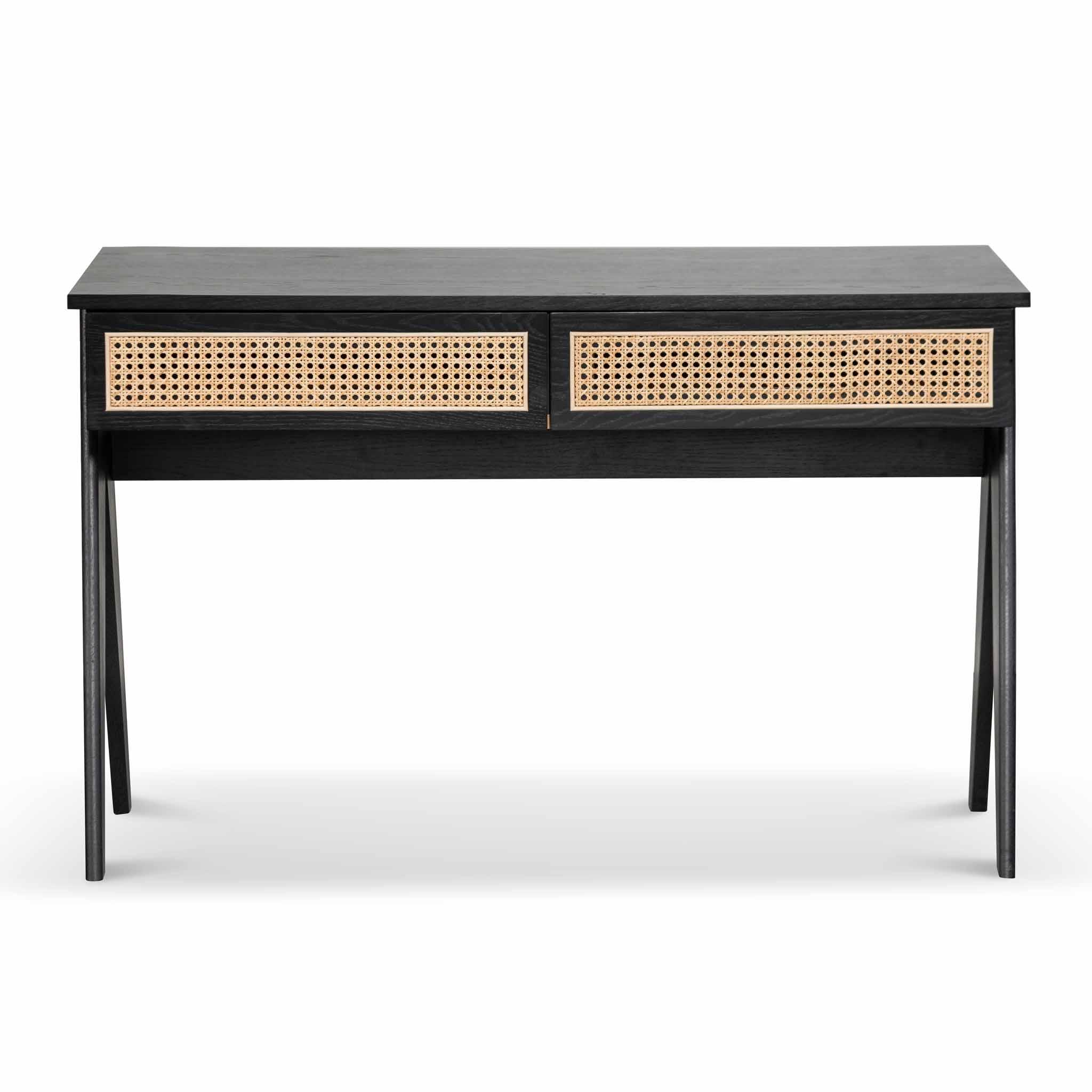 Kate 1.2m Home Office Desk - Full Black - Furniture Castle