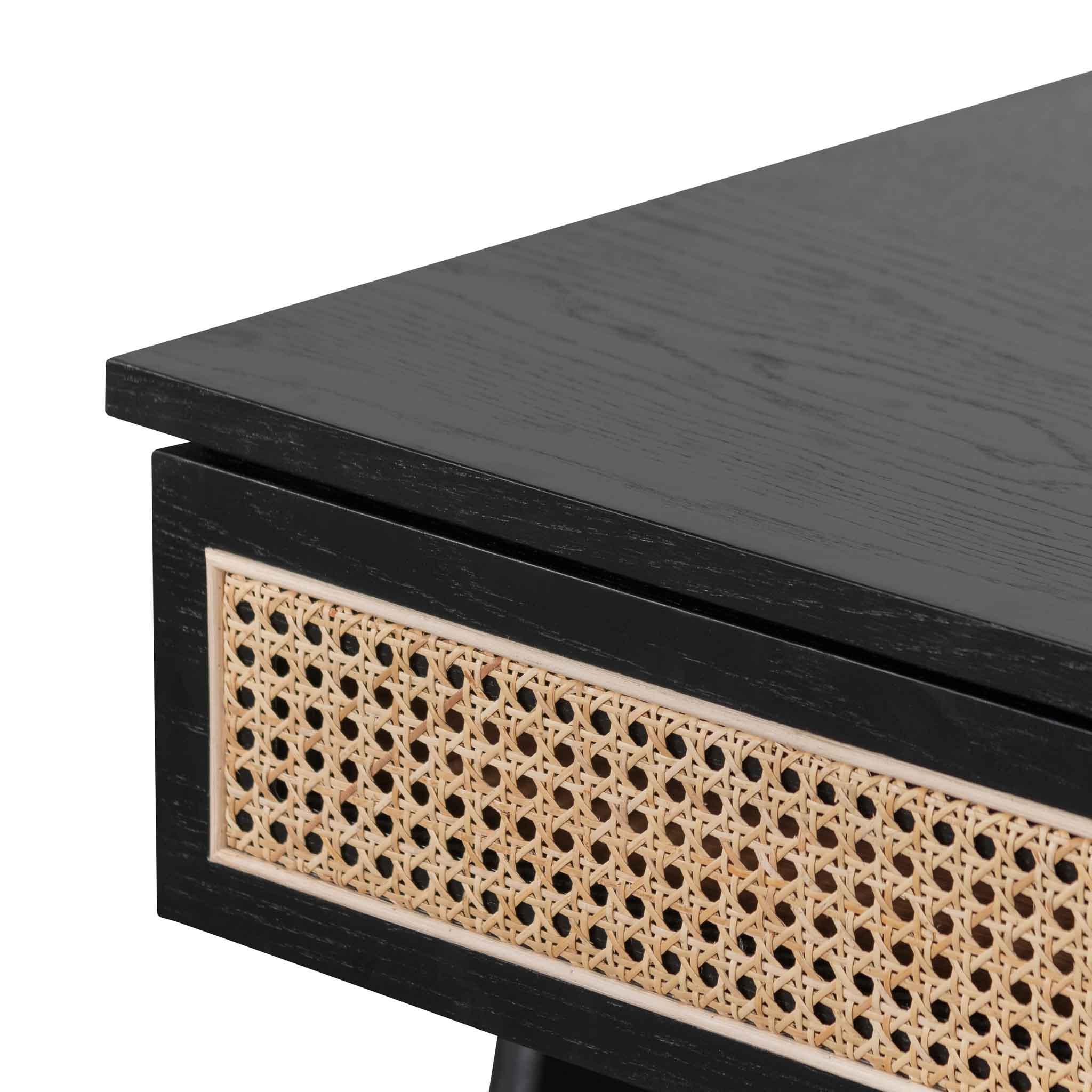 Kate 1.2m Home Office Desk - Full Black - Furniture Castle